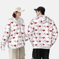 thumbnail image 4 of Kdxio Heartbeat Symbol Print Women Men Sun Protection UPF 50+ Jackets Zip Up Long Sleeve Hoodie Hiking Lightweight with Pockets, 4 of 7