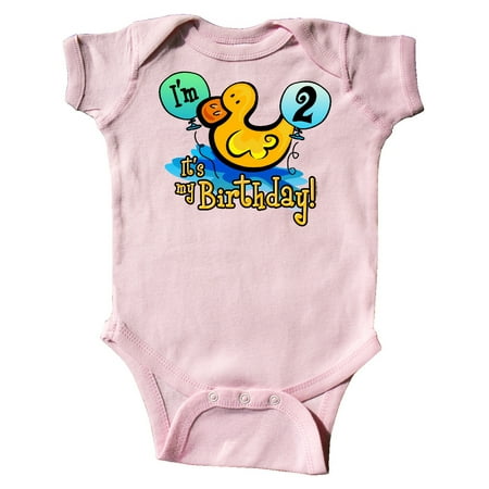 

Inktastic Ducky 2nd Birthday Gift Baby Boy or Baby Girl Bodysuit