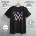thumbnail image 3 of Boy's WWE Chrome Logo Graphic Tee Black Large, 3 of 10
