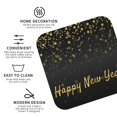 thumbnail image 3 of Fuzoiu Happy New Year Print Leather Coasters Set,Drink Coasters Set of 4,for Tabletop Protection, Durable PVC Coasters,Home Décor and Housewarming Gift-Square, 3 of 6