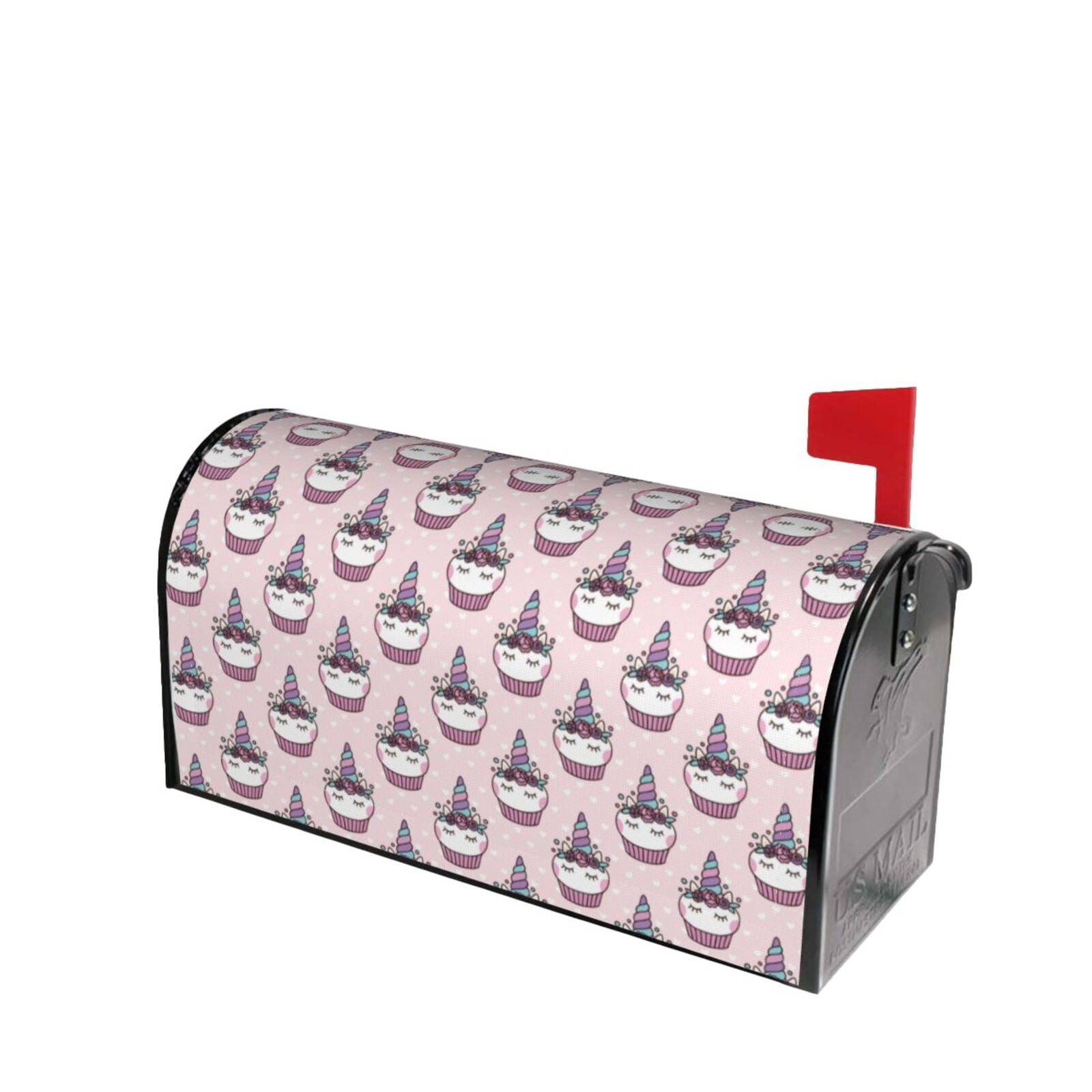 Xecao Cute Cupcake for Mailbox Cover with Magnetic Strips, Waterproof and Sunscreen, Adds a Decorative Touch to Your Garden Yard.