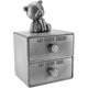 thumbnail image 1 of Silvery Tooth Box, Baby My First Tooth and Curl Keepsake Box Set, Kids Tooth Organizer Antique Tin, 1 of 5