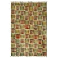 thumbnail image 2 of Casavani Cotton Handblock Printed Dhurrie Green Living Room Floor Carpets Outdoor Rug 9x12 feet, 2 of 5