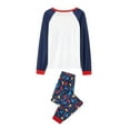 thumbnail image 5 of hirigin Matching Family Christmas Pajamas, Long Sleeve Elk Tops + Lights Print Pants Set, 5 of 6