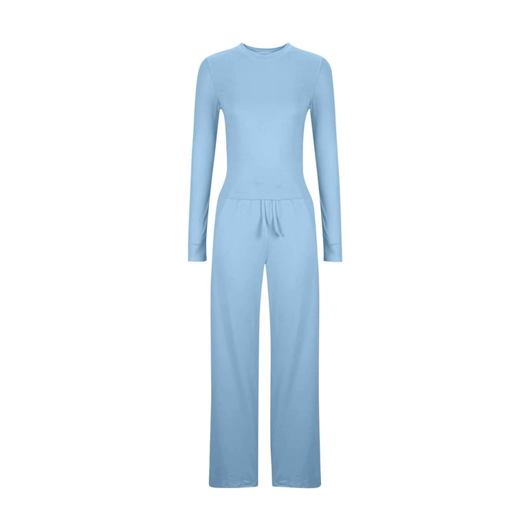DailyTrove Women's Long Sleeve Tracksuit - Solid Color, Loose Fit