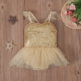 thumbnail image 2 of Mercatoo Infant Baby Girls Sequins Ruffle Romper Tutu Dress Summer Fly Sleeves Princess Birthday Party Tulle Dresses, 2 of 6