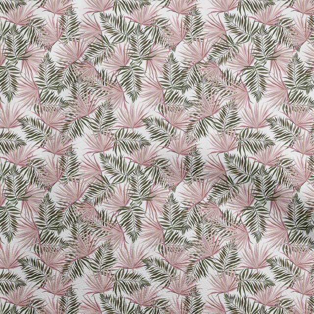 oneOone Georgette Viscose Dusty Pink Fabric Tropical Craft Projects Decor Fabric Printed By The Yard 42 Inch Wide