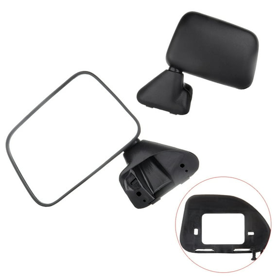 SCITOO Left Side Mirror Fit Compatible with 1987-1995 for Toyota Pickup 1987-1989 for Toyota 4Runner Manual Fold RM72004-111L