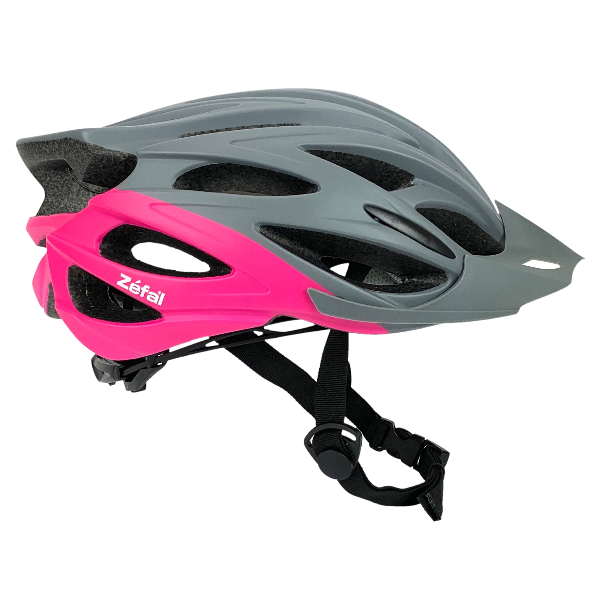 Zefal Women's Pro Gray Pink Bike Helmet (58-61cm, 24 Large Vents ...