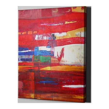 Unlimited Art Project - Red Modern Abstract Canvas Art Print Wall Décor