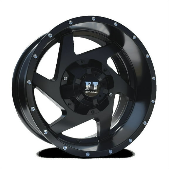 20X10 12-135/139.7 OFF ROAD FT #6052 SATIN BLACK -24/108.1