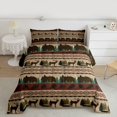 thumbnail image 2 of Manfei Wild Bear Deer Full Size Comforter Sets,Rustic Farmhouse Cabin Bedding Comforter Set,Brown Pine Cone Bedding Sets For Boys Kids,Super Cozy Room Decor Reversible,3 Pieces, 2 of 8