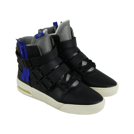 Radii Straight Jacket Plus Mens Black Leather High Top Sneakers Shoes