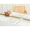 thumbnail image 5 of Unique Bargains 1 Pack Tassel Table Runner Cotton Linen Simple Table Flags Brown 12"x63", 5 of 5