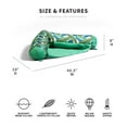 thumbnail image 4 of Big Joe Noodle Sling No Inflation Needed Pool Seat with Armrests, Tropical Palm Green Double Sided Mesh, Quick Draining Fabric, 3 feet, 4 of 9