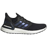 adidas Mens Ultraboost 20 Sneaker - Black/Boost Blue Violet Metallic/ White - 13