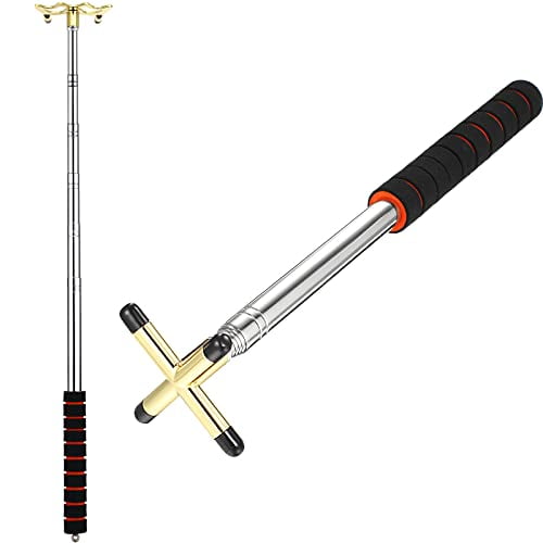 Pool Cue Snooker Stick Pool Table Accessories Retractable Billiards Cue Rest with Removable Brass Bridge Head