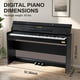 thumbnail image 5 of AODSK Piano digital de acción ponderada de 88 teclas, teclado de acción de martillo de grado con soporte para muebles y pedales triples para niños/adultos principiantes, hogar clásico, lecciones de pi, 5 of 5