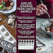 Ravioli Maker Press | Pelmeni Mold, Ravioli Stamp Pasta Making Kit, Pasta Making Tools, | Makes 12 Ravioli, 1.5 Square