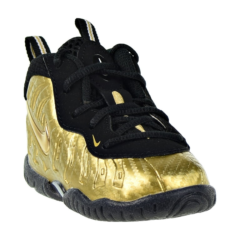 binnenvallen Wacht even scheerapparaat Nike Little Posite Pro Toddlers Shoes Metallic Gold-Black 843769-701 -  Walmart.com