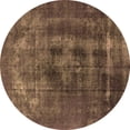 thumbnail image 1 of Ahgly Company Indoor Round Oriental Brown Industrial Area Rugs, 7' Round, 1 of 4