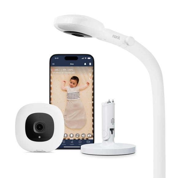 Monitor Inteligente para Bebés Nanit Pro con Soporte Flex y Soporte de Piso
