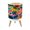 Color 2, variant on Small Trash Can with Lid Seamless black stripes white abstract hand 1.8 Gallon Dog Proof Trash Can Round Garbage Can Waste Bin Wastebasket for Bathroom Bedroom Living Room