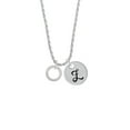 thumbnail image 2 of Delight Jewelry Silvertone Believe in Yourself Infinity Ring Silvertone Script Initial Disc - Z - Charm Necklace, 20"+3", 2 of 4