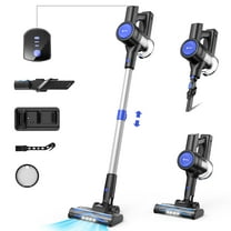 Pre-Owned Used UMLo S500 6-in-1 Cordless Stick Vacuum - 38000Pa/400W, 50-Min Runtime | Lightweight for Home, Pet Hair, Car, Hardwood Floor & Carpets (Blue)