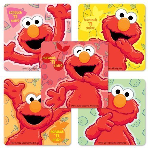 Scented Elmo Stickers 50 Per Pack