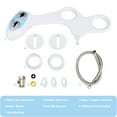 Dalmo NonElectric Bidet Toilet Attachment with SelfCleaning Nozzles