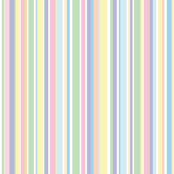 MuralsPrint Multicolored Strips Removable Wallpaper - 10'ft H x 24''inch W