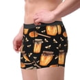 thumbnail image 2 of Gukieu Bee and Honey Print Men's Boxer Briefs, High Elastic Moisture Wicking Boxer Briefs Underwear-Large, 2 of 5