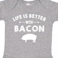 thumbnail image 4 of Inktastic Life's Better with Bacon Boys or Girls Baby Bodysuit, 4 of 5