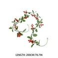 thumbnail image 4 of Arrangement Floral Suspendu des Fêtes avec Rouge et Vert pour Mur d'Escalier d'Entrée Intérieur Extérieur, 4 of 4
