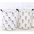 thumbnail image 5 of Cesta plegable, cesta de tela de lona, usada compatible con cajas de almacenamiento de juguetes, cestas de regalo, dormitorios, ropa, guarderías, niños, Afortunado Sencillez, 5 of 5