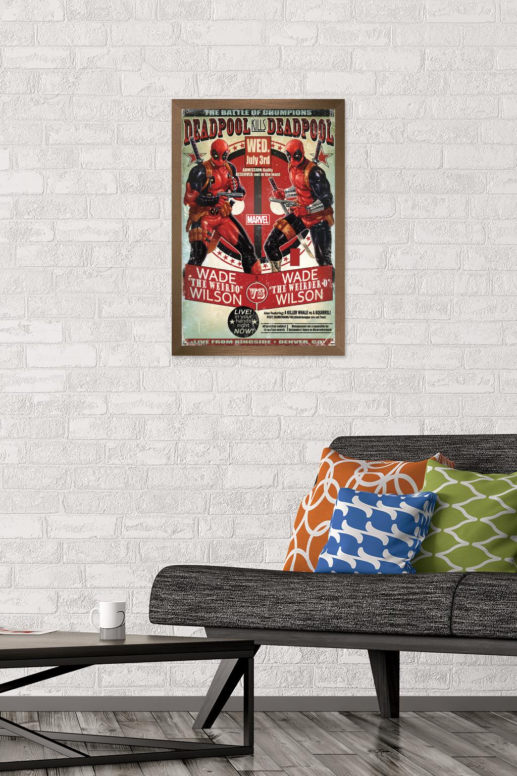 Marvel Comics - Deadpool - Chumpions Wall Poster, 14.725" x 22.375", Framed