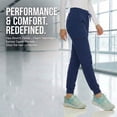 thumbnail image 4 of MediChic Jogger Scrub Pants for Women, Soft 4-Way Stretch Women's Medical Scrub Pants, 6-Pockets with Ribbed Waistband and Drawstring, For Nurses, Doctors, and Health Workers, 4 of 5