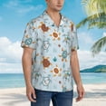 thumbnail image 5 of Haiem Sea Turtle Printed Hawaiian Shirt for Men - Men’s Casual Beach Summer Shirts - Stretch Fabric with Modern Fit-, 5 of 9