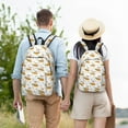 thumbnail image 4 of Yiaed Rabbit And Carrot Print Print Laptop Backpack Travel Canvas Backpack Vintage Aesthetic Backpack for School Knapsack Backpack Backpack for School-Medium, 4 of 5