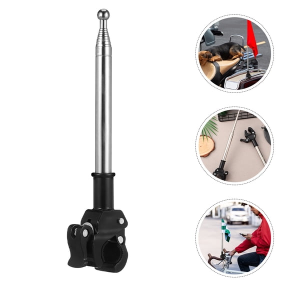 LOLIPPYY Durable Stainless Steel Flag Pole for Bike Motorcycle Vehicle Mount