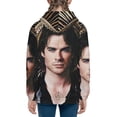 thumbnail image 6 of Vampire Diaries Teens Sweatshirts Novelty Print Zip Up Hoodie Jacket Long Sleeve Hooded Sweatshirt Hoody Coat With Pocket Medium, 6 of 8