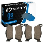 Sixity Q6 Front Organic Brake Pads compatible with Piaggio X9 Evolution 500 2007 Complete Set