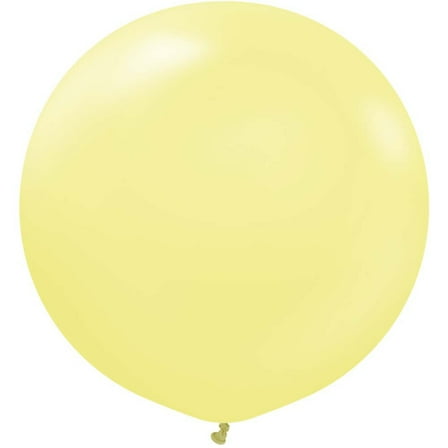 36 inch Kalisan Macaron Yellow Latex Balloons (2 Pack) - Party Supplies Decorations