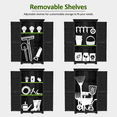 thumbnail image 4 of Mcombo 63" Wood Outdoor Storage Cabinet, Garden Storage Shed with Lockers 0870, 4 of 8