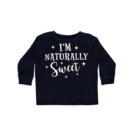 

Inktastic Im Naturally Sweet Diabetes Awareness in White Gift Toddler Boy or Toddler Girl Long Sleeve T-Shirt