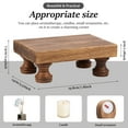 thumbnail image 5 of Lzvxtym Wooden Riser for Display Decorative Wood Pedestal Stand Multipurpose Wooden Riser Decorative Tray Practical Wood Pedestal Display Stand for Bathroom Kitchen Countertop, 5 of 10