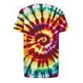 thumbnail image 3 of Ceisia Men's Tie Dye Print Short Sleeve Crew Neck Pullover Casual Fashion Top Red XXL Gifts for Father, 3 of 5