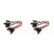 HobbyFlip Super Flex 26AWG Silicone Servo Leads for Minimal Vibration Transfer Compatible with RC Drone 2 Pack