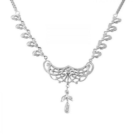 Foreli 0.76CTW Diamond 14K White Gold Necklace MSRP$12340.00